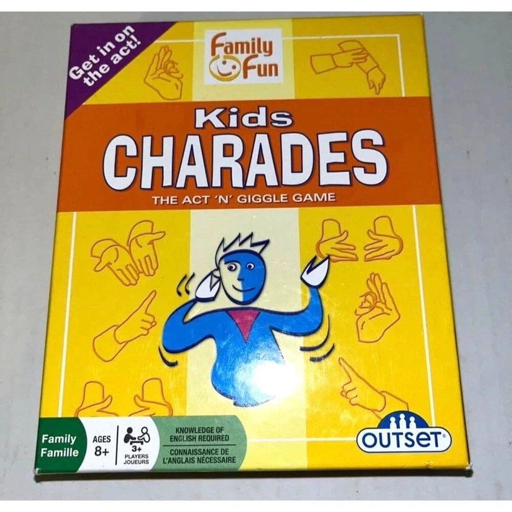 Kids Charades The Act N Giggle Game Outset Media Family Board Game Complete
